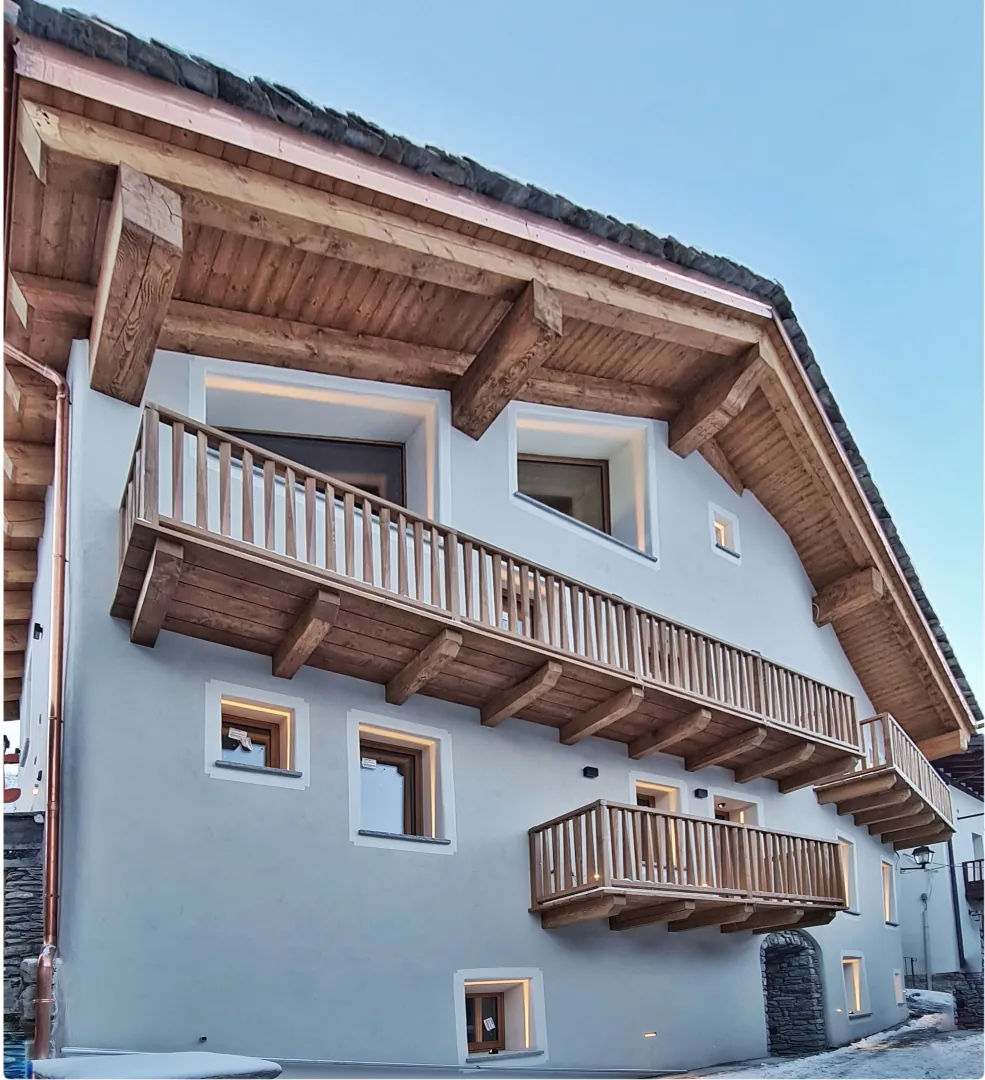 Valle D’Aosta, ristrutturazione di antico fienile — foto 1